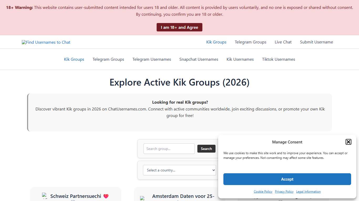 Explore Active Kik Groups (2026) ChatUsernames