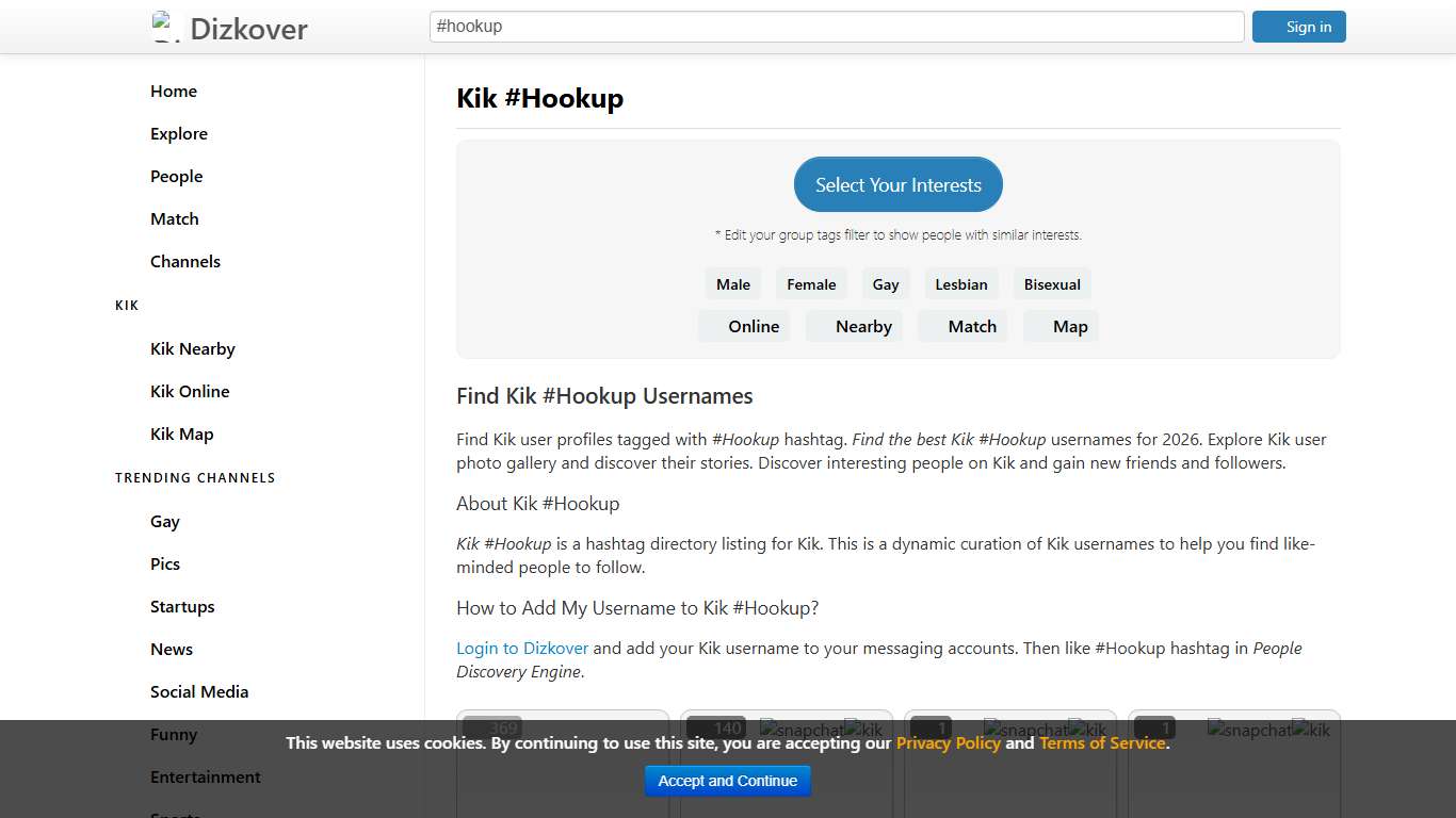 Kik #Hookup - Dizkover